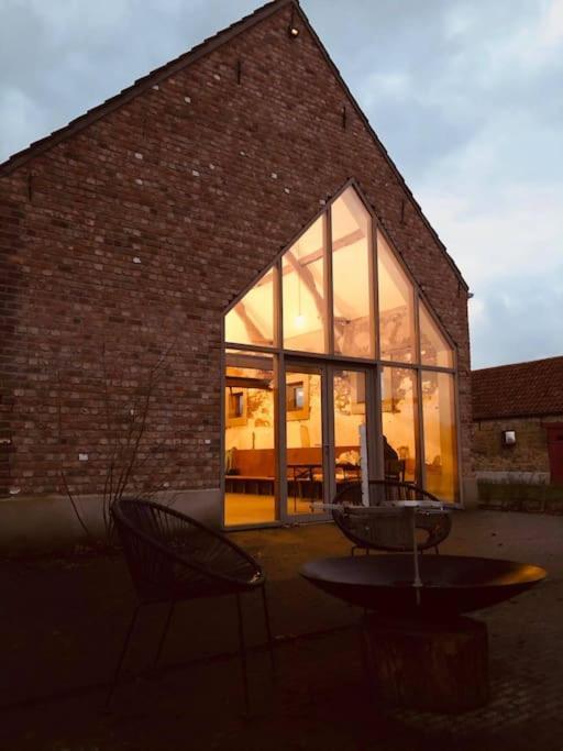 Schuurloft Hof Ten Bogaerde Met Biozwembad, Veldzicht & Uilennest Jabbeke (West-Flanders) Exterior foto